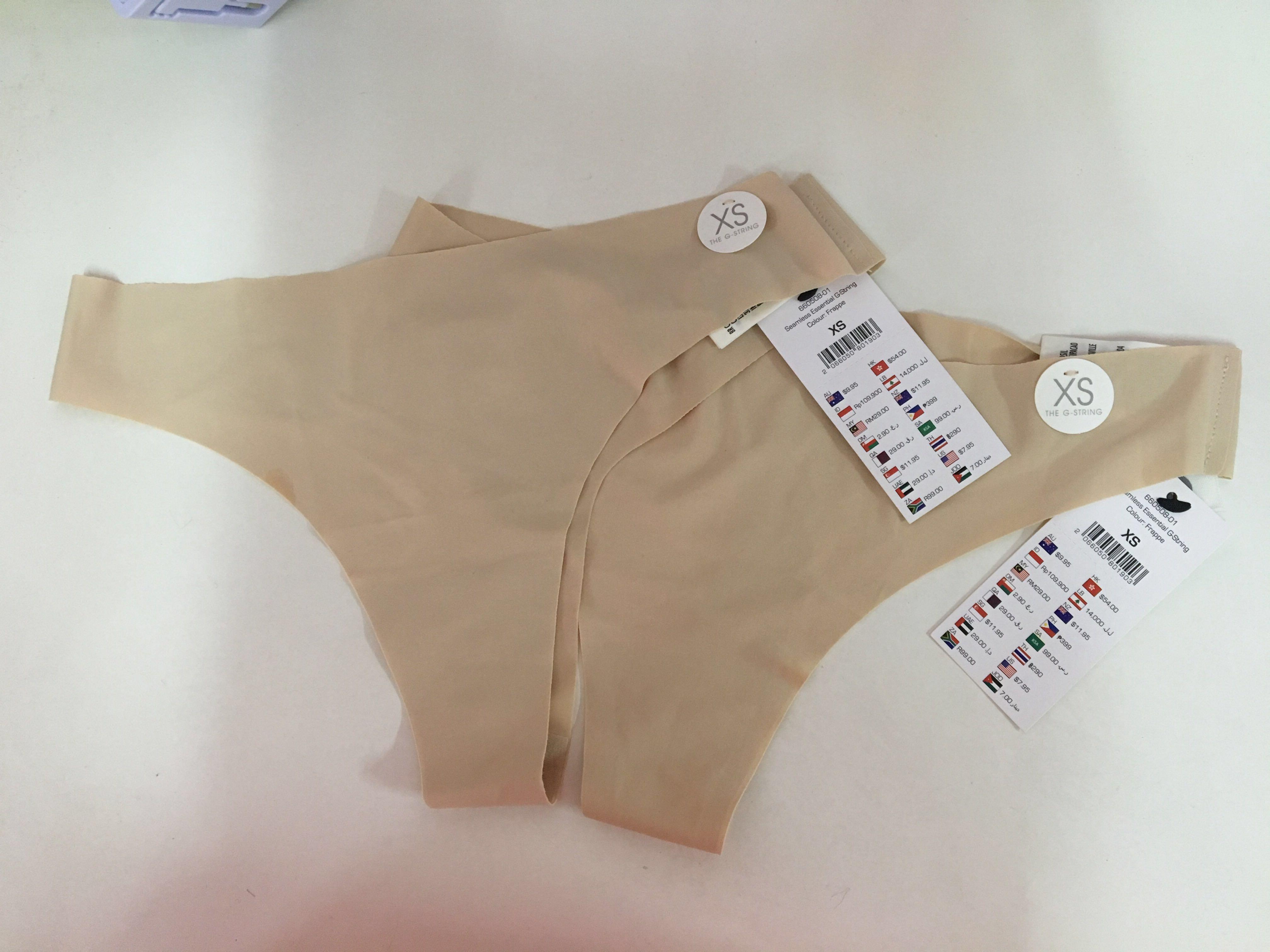 Cotton On Seamless Panty Thong G-String Nude Underwear XS, Women's Fashion,  New Undergarments & Loungewear on Carousell