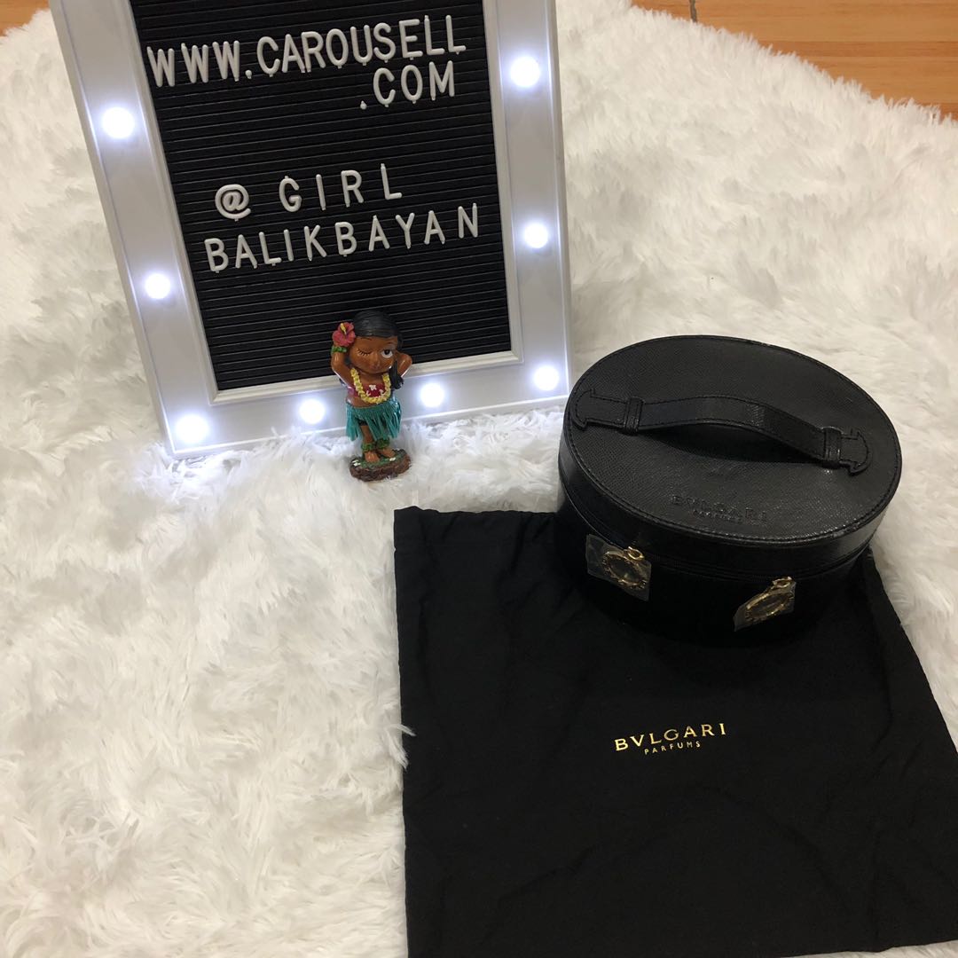 Dainty New Authentic Bvlgari Makeup Bag Train Or Kit Everything