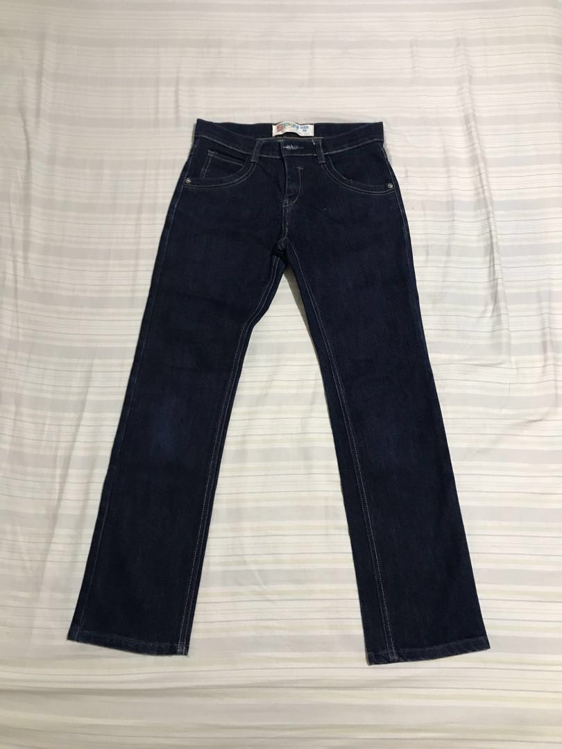 Straight cut maong pants clearance