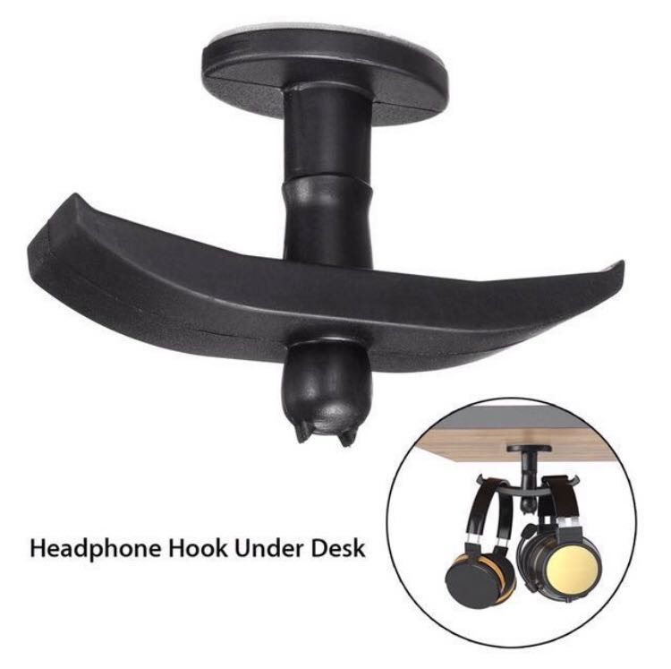 Dual Headphone Headset Hook