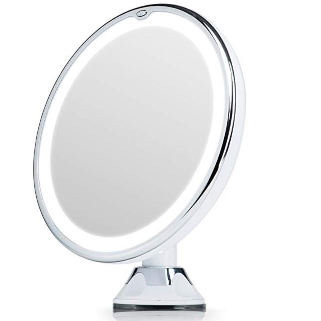 cordless lighted makeup mirror