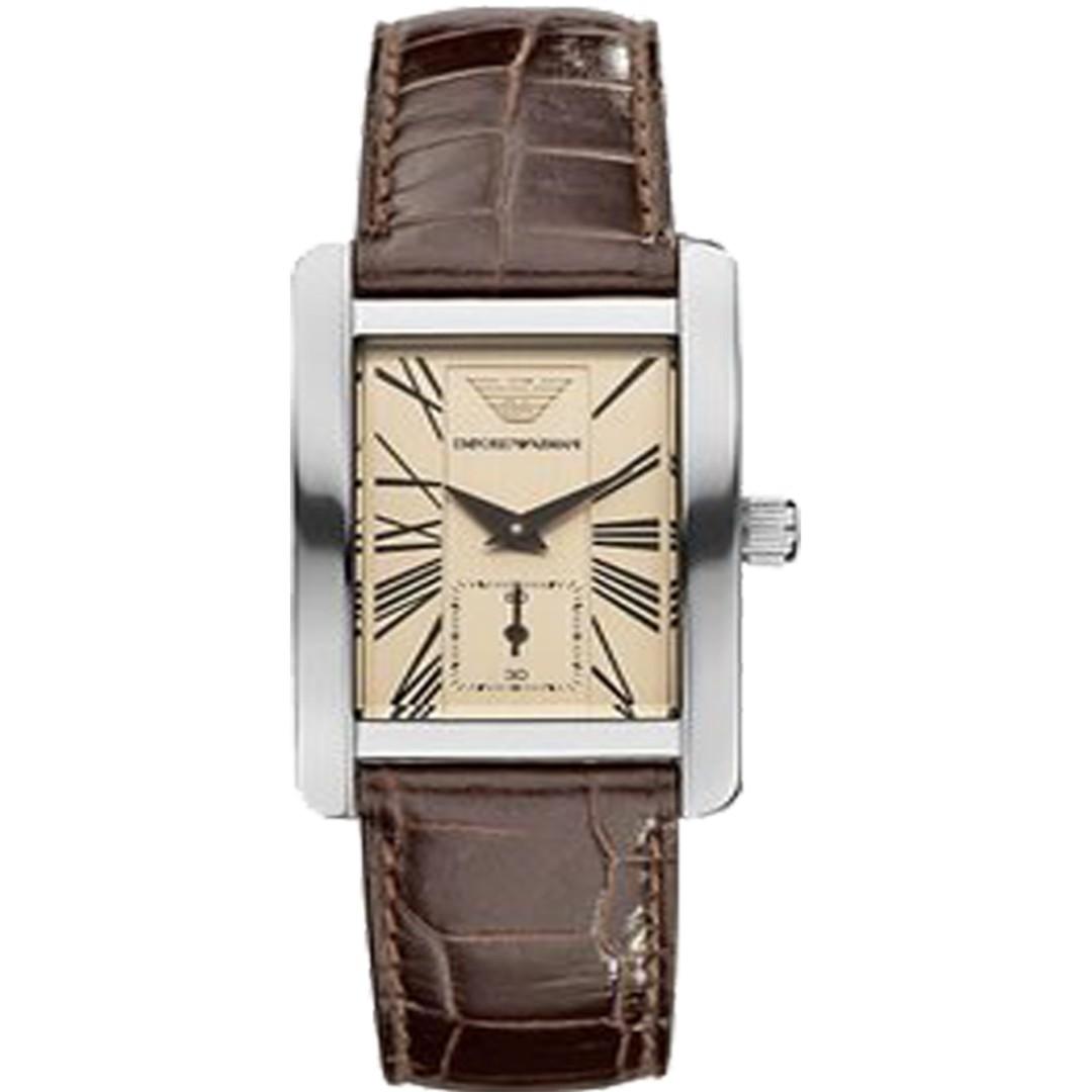 emporio armani leather strap