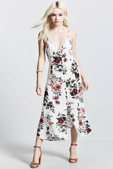 forever 21 floral midi dress