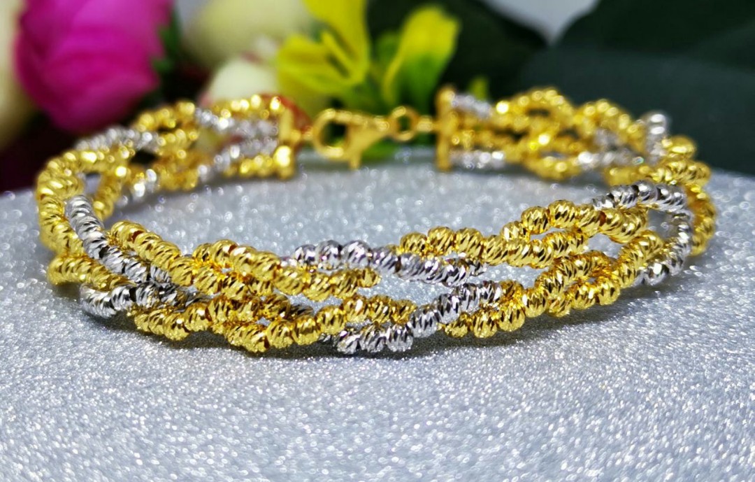 Gelang Tangan Emas 916 Italy Design Women S Fashion Jewellery On Carousell