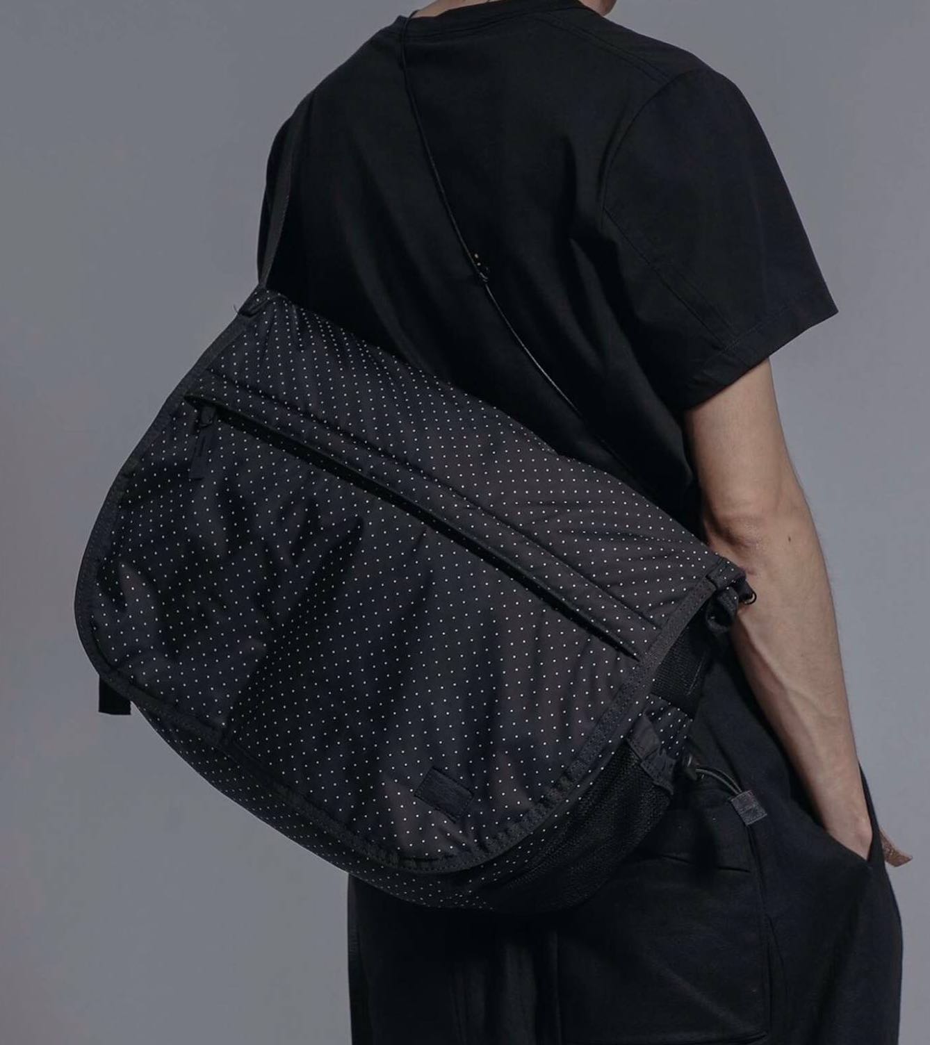 Head Porter x bagjack pc messenger bag polka dot black beauty 電腦