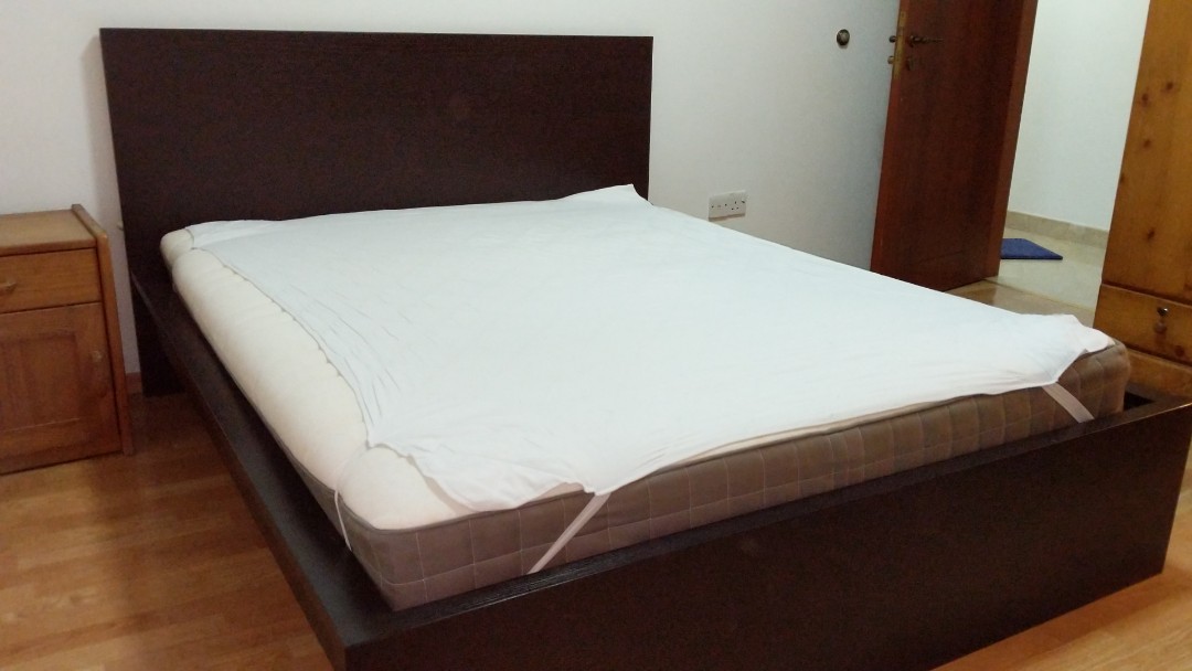 Ikea Black Queen Bed Mattress Cover Furniture Beds