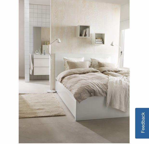 IKEA Malm Storage Bed, Furniture & Home Living, Furniture, Bed Frames