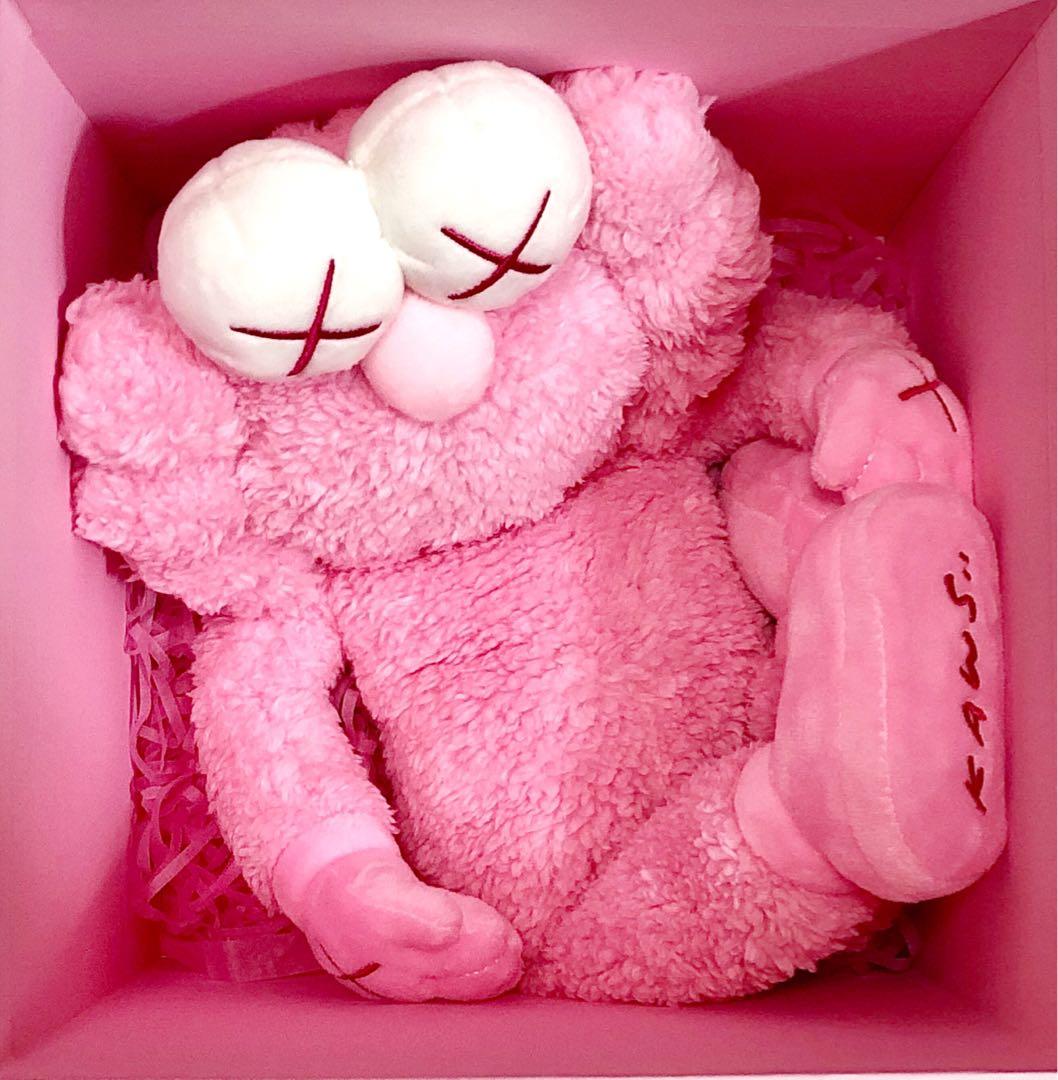 kaws bff plush pink