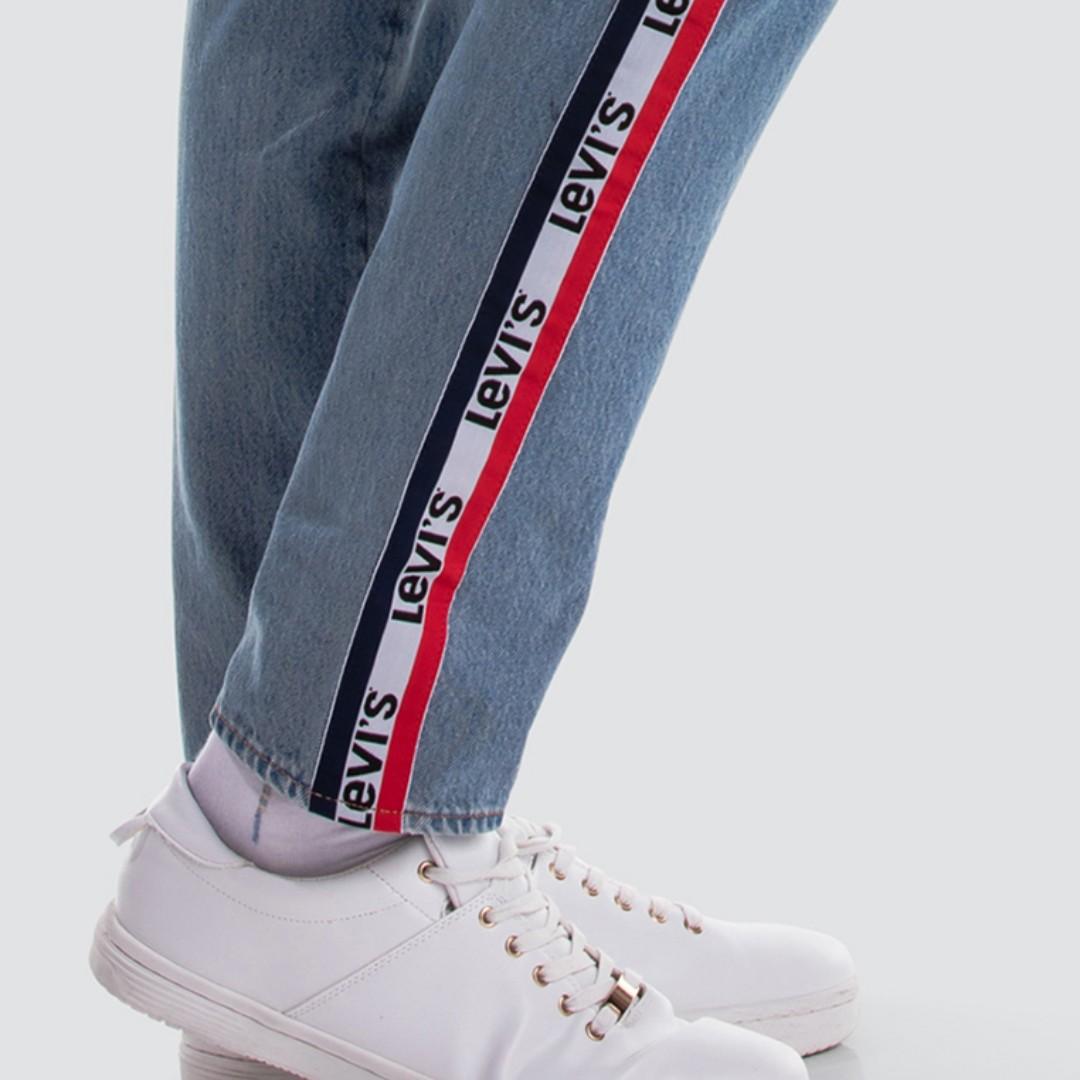levi's 501 taper sports stripe