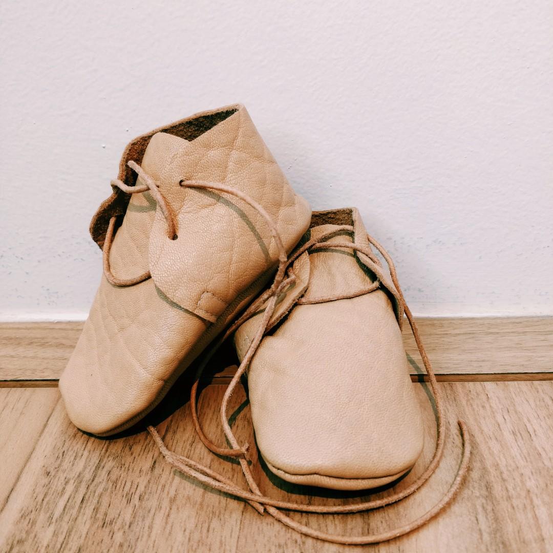 soft leather booties for babies