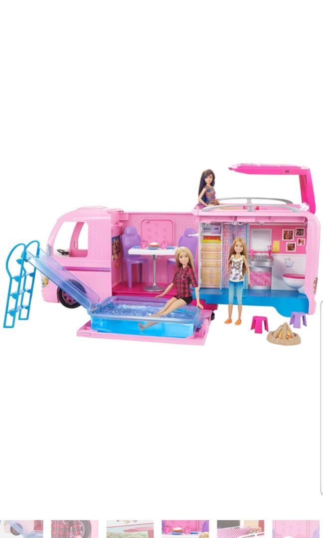 barbie house car
