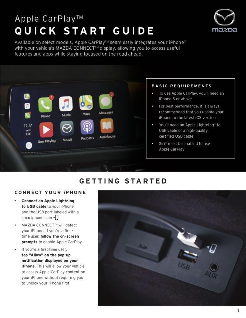 Mazda Apple Carplay Android Auto Retrofit Kit Car Accessories Electronics Lights On Carousell