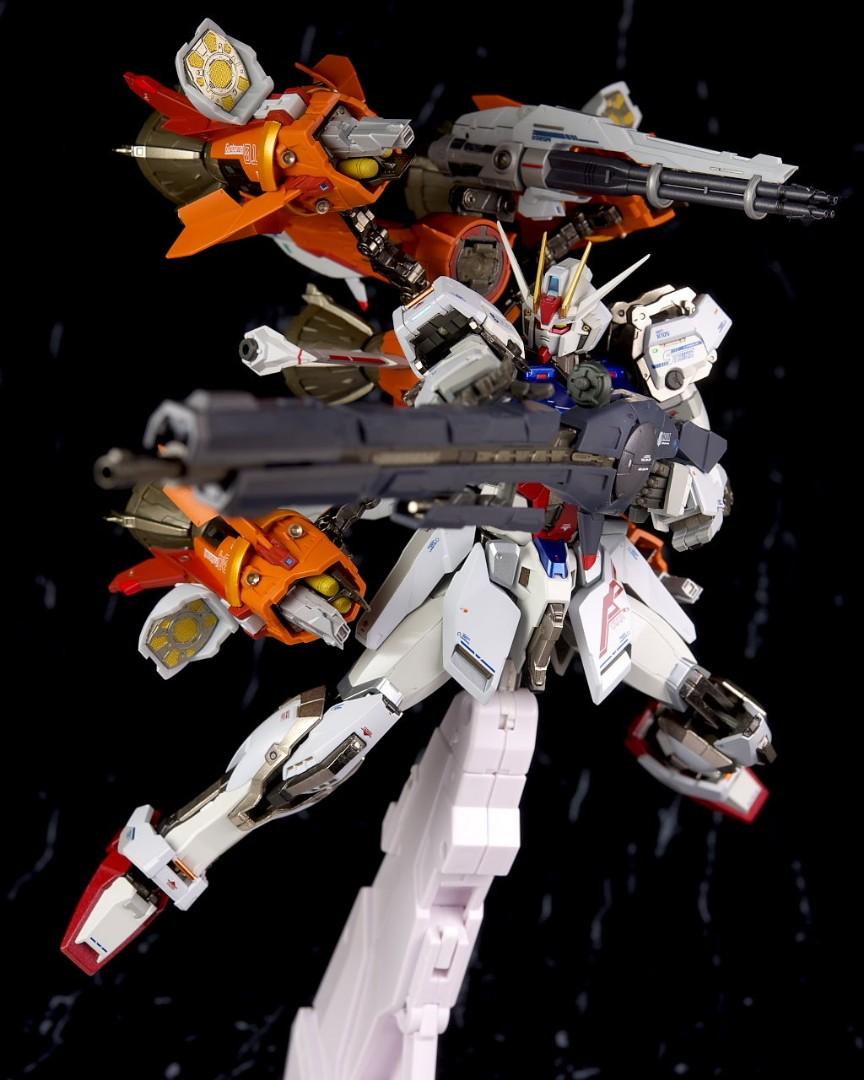 METAL BUILD Gundam SEED GUNBARREL STRIKER for AILE STRIKE GUNDAM Figure BANDAI 