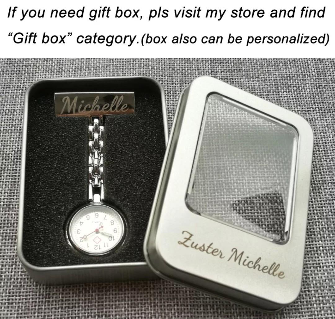 Nurses Custom Name Pocket Watch, Women's Fashion, Jewelry & Organisers, Brooches on Carousell