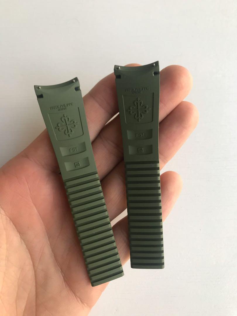 Bracelet Caoutchouc Vert Patek Philippe Aquanaut 5168 - Neuf Avec étiquettes