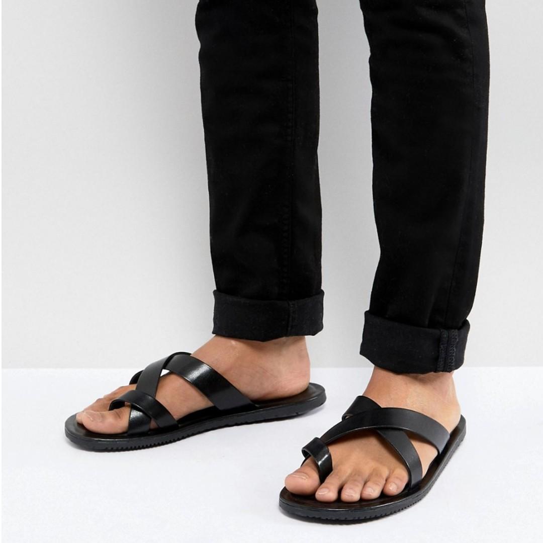 mens one toe sandals