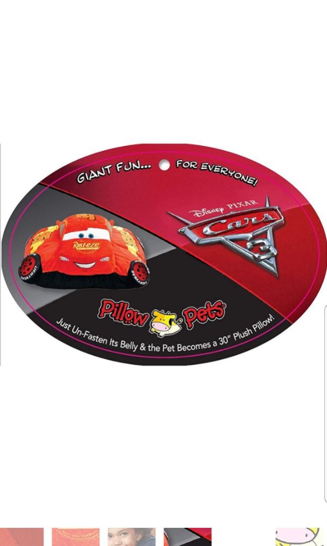 Pillow Pets Jumboz Jumbo Disney Pixar Cars 3 Lightning Mcqueen 30