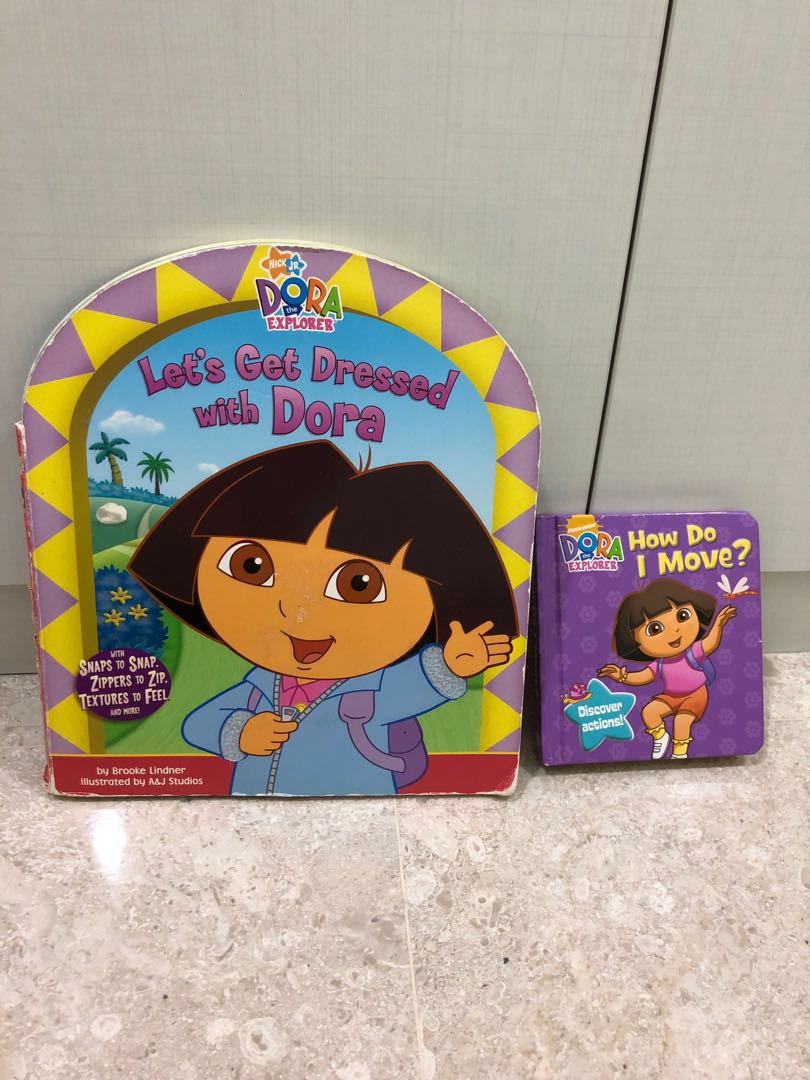 Preloved good condition Dora book dress move Hobbies Toys