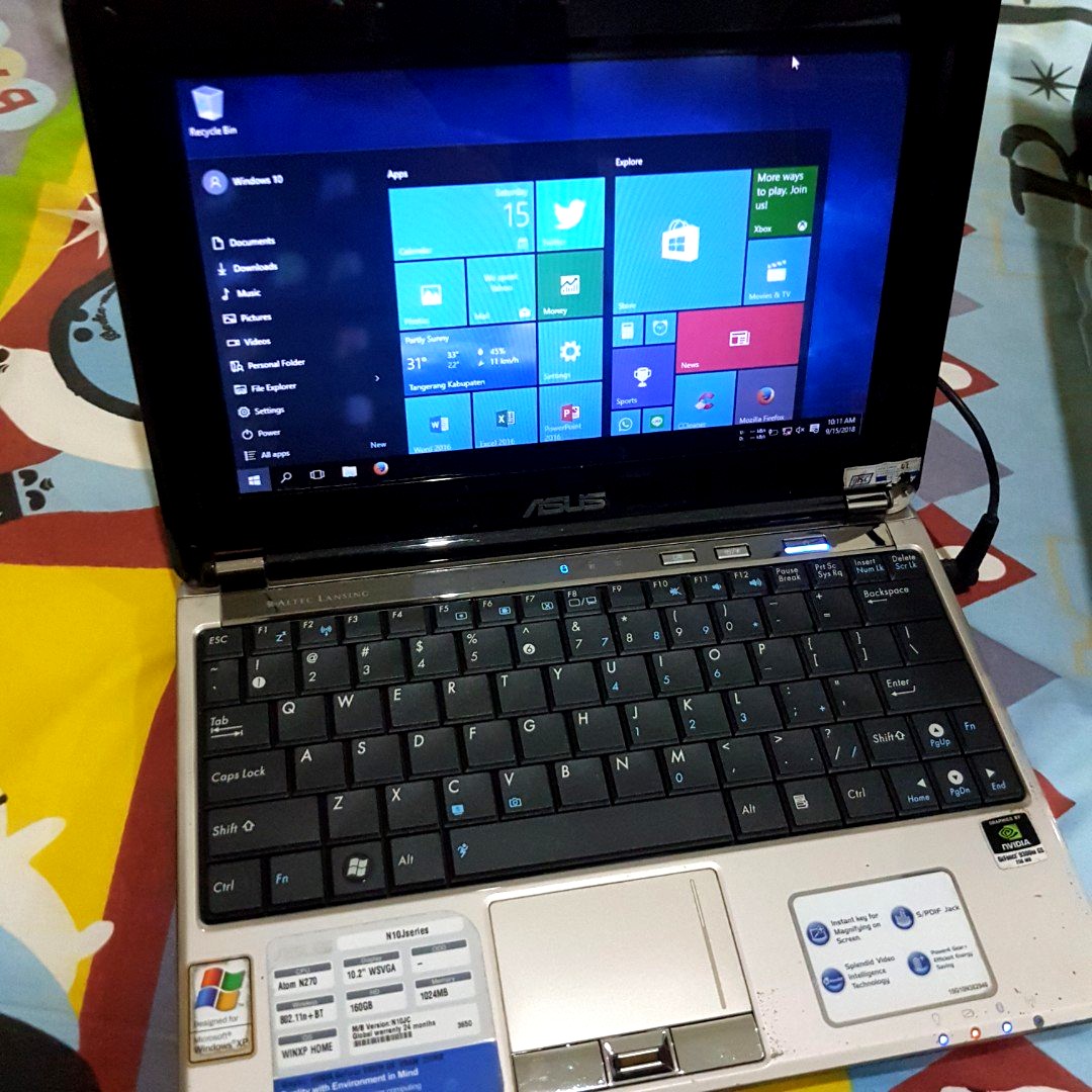 Preloved Laptop Mini Compact Asus N10j Series Murah Windows 10 Elektronik Komputer Laptop Di Carousell