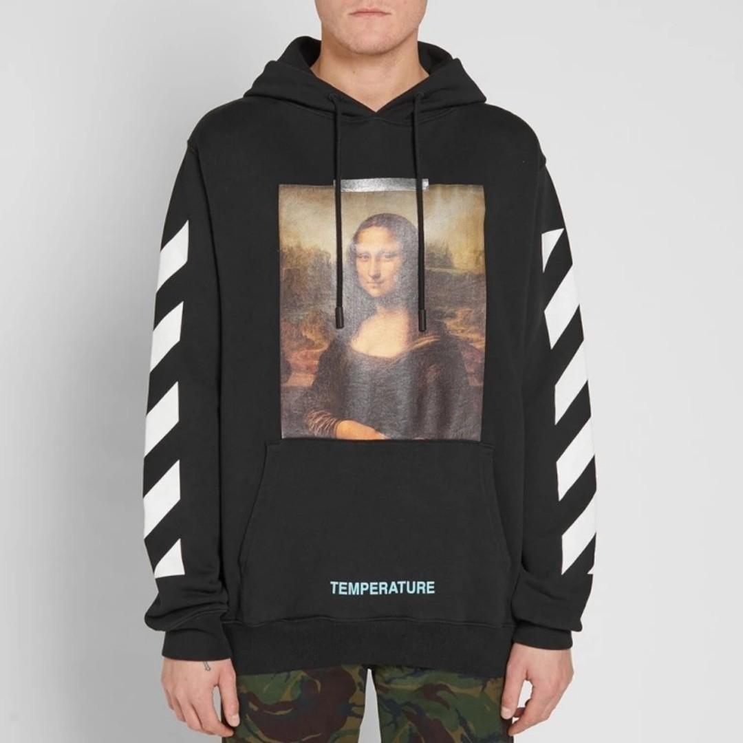 Rare Off White Mona Lisa Pullover Black Hoodie Xxs Xs S Men S Fashion Clothes Outerwear On Carousell