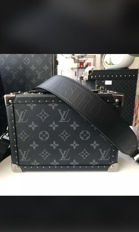 Replica Louis Vuitton hard case trunk monogram eclipse, Luxury, Bags & Wallets on Carousell