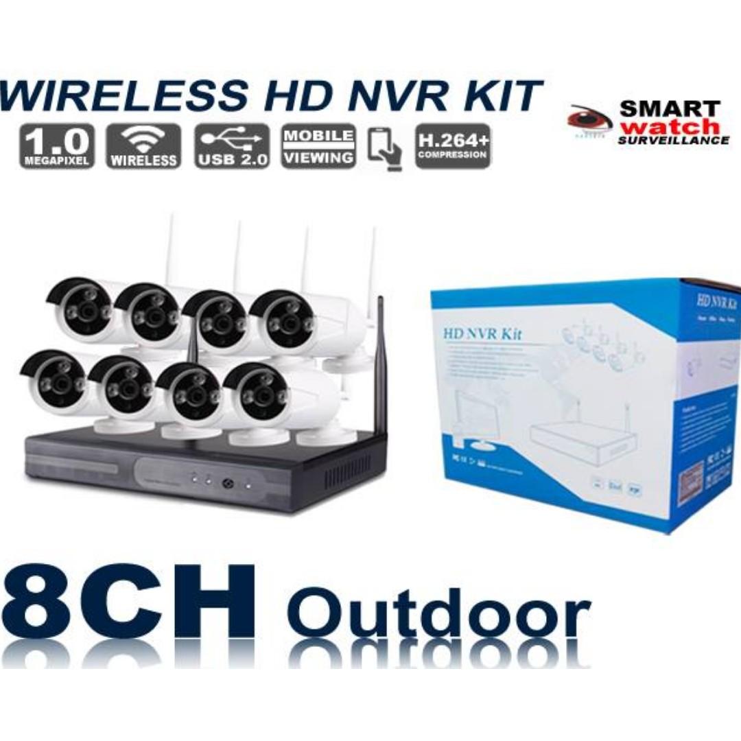 Smartwatch 8channel Nvr Kit Wireless Camera Electronics Others On Carousell
