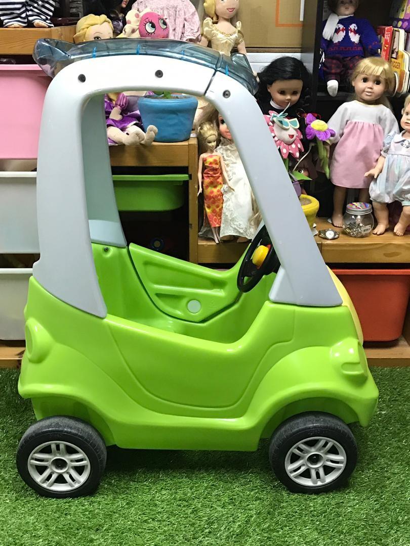 Step2 Toddler Outdoor Push Ride On Toy Car for Kids Easy Turn Coupe in Green, Hobbies & Toys
