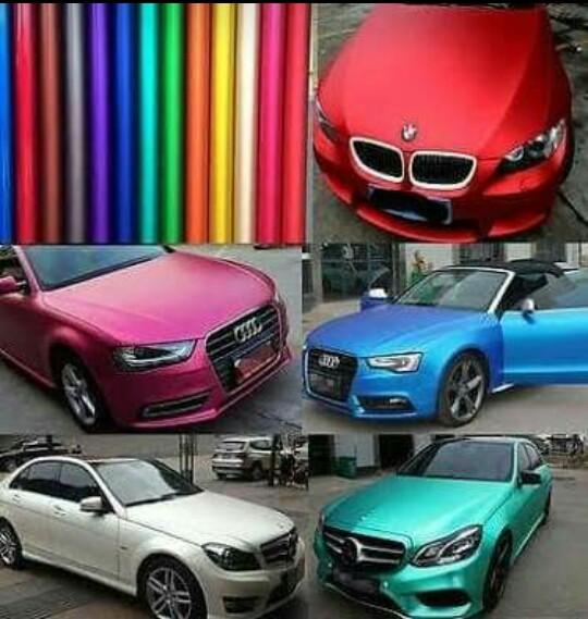Sticker Scotlaite Motif Matt Crome Oracal Untuk Wrapping Mobil