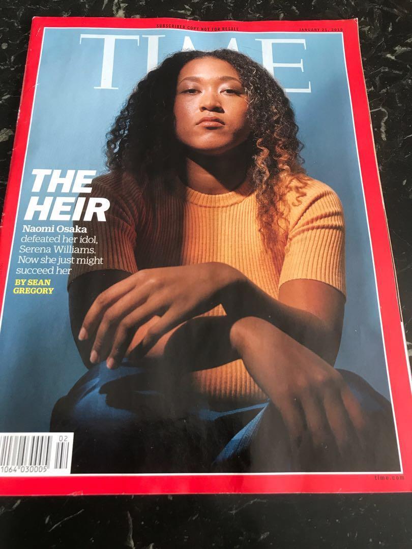 Time Magazine Jan 2019 Issue The Heir Naomi Osaka Three New Tech Products To Watch Books Stationery Magazines Others On Carousell