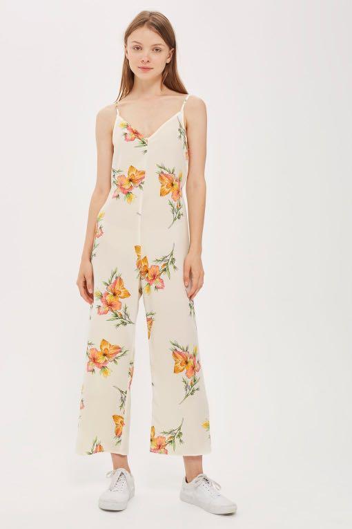 Topshop floral jumpsuit Clearance