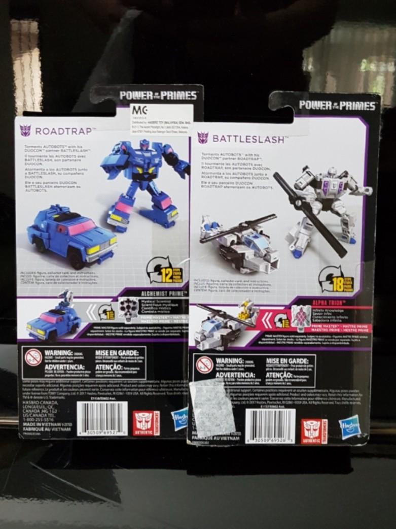 Transformers POTP Battletrap Combiner Battleslash + Roadtrap Set NEW 