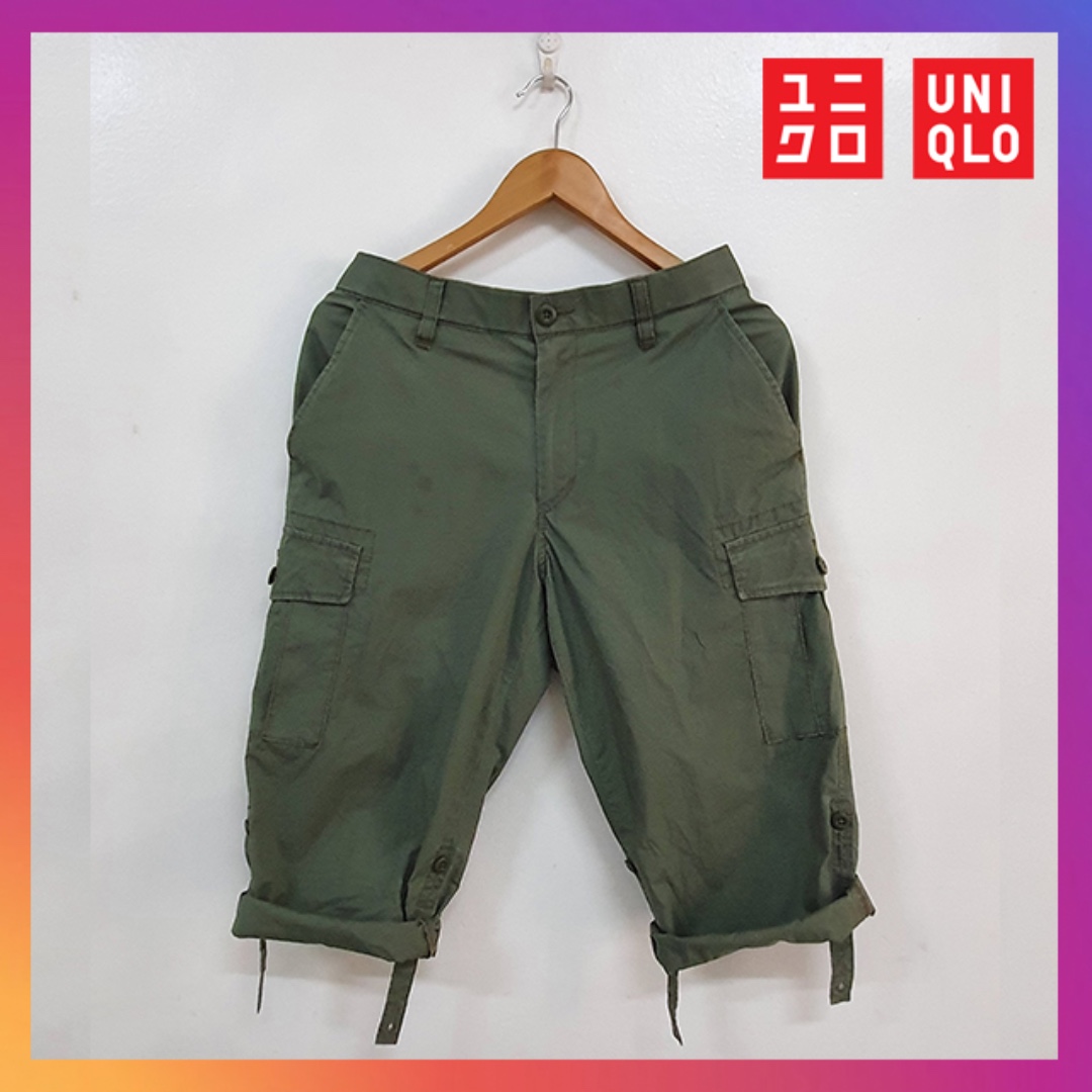 uniqlo roll up 3 4 cargo pants
