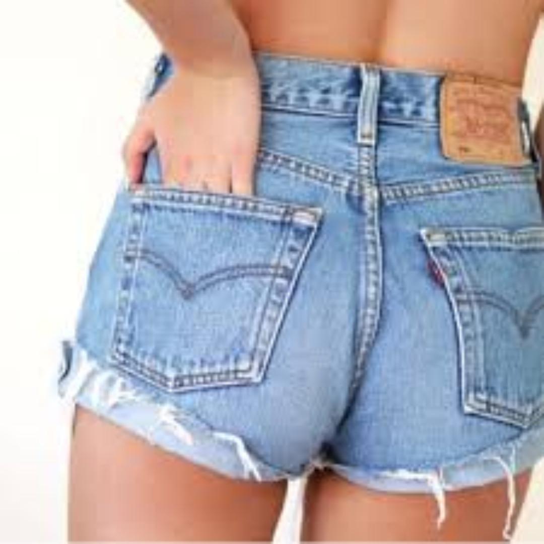 Jean shorts wedgie hotsell