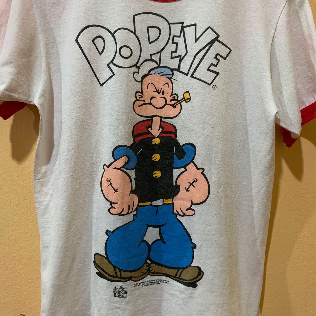 1990s Vintage POPEYE Ringer T-Shirt
