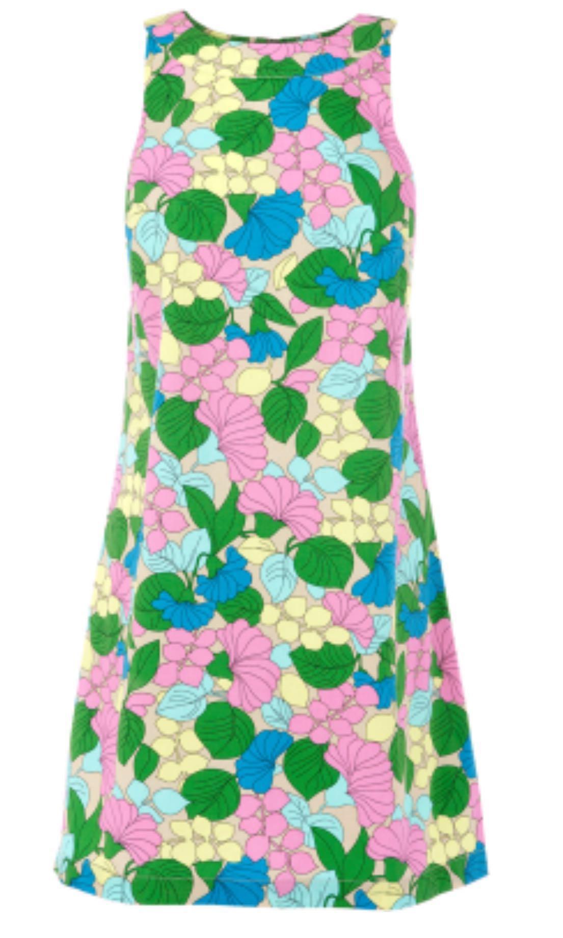 warehouse retro floral dress