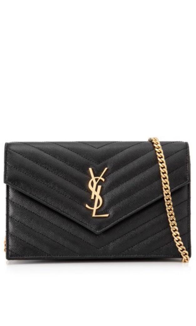 saint laurent classic monogramme chain wallet