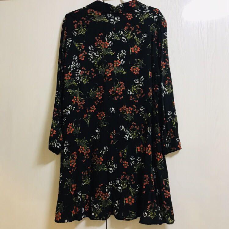 Zara Floral Long Sleeve Dress (brand 