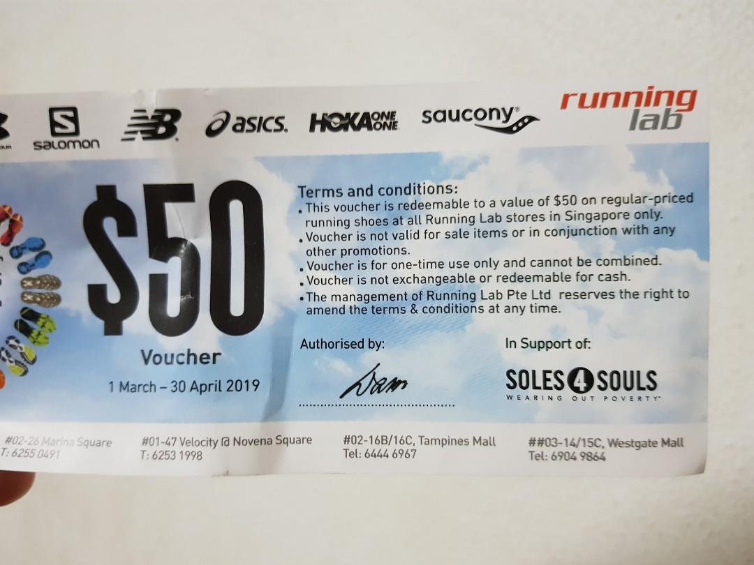 running lab shoe voucher