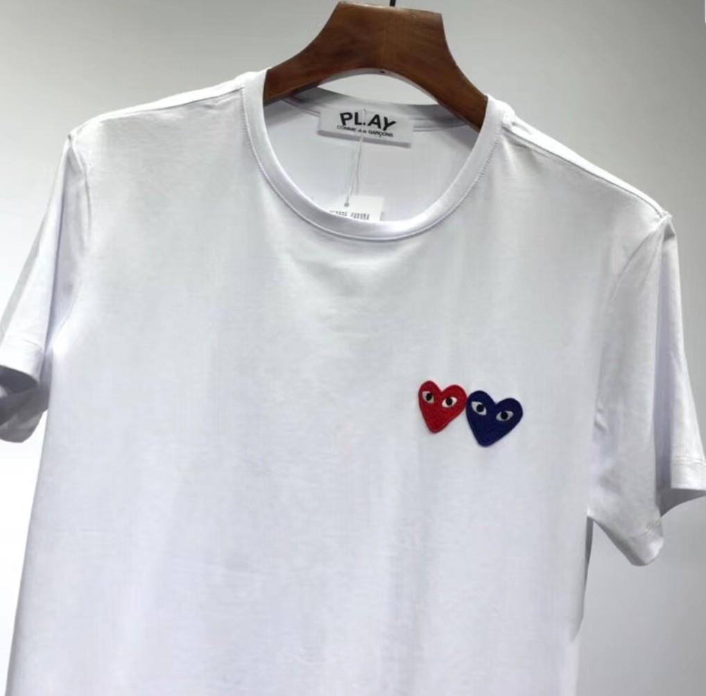 日本潮牌川久保玲Comme des Garcons Play T-shirt, 名牌, 服裝- Carousell