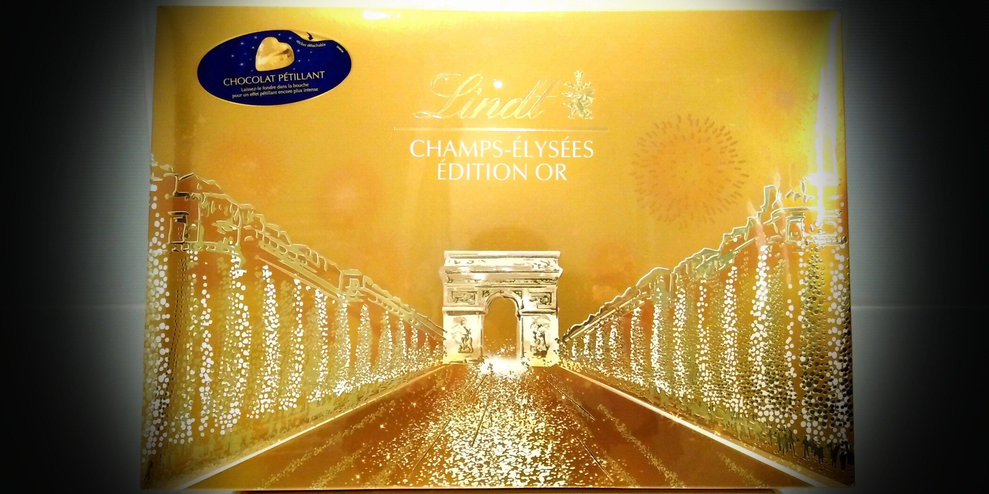 Boîte Lindt CHAMPS-ÉLYSÉES Noir 470g