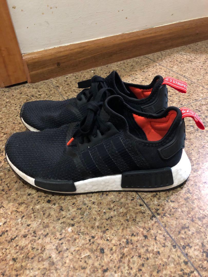 Væve det sidste Ved daggry Adidas NMD R1 Black and Orange Stripe from Japan, Men's Fashion, Footwear,  Sneakers on Carousell