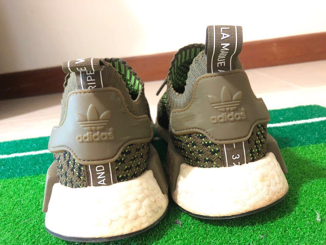 Adidas NMD R1 STLT Primeknit Trace Olive Men s Fashion Footwear Sneakers on Carousell