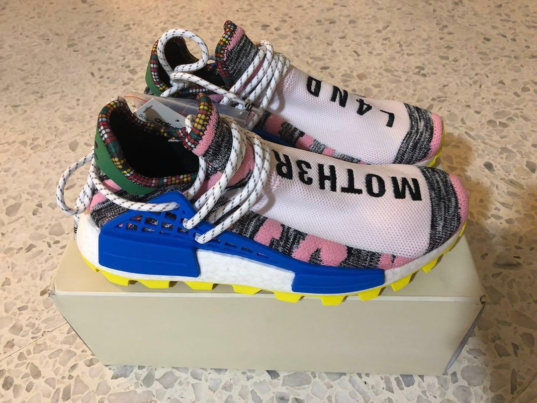 Adidas X Pharrell Williams NMD Hu Solar Pack Pink Human Race, Men's  Fashion, Footwear, Sneakers on Carousell