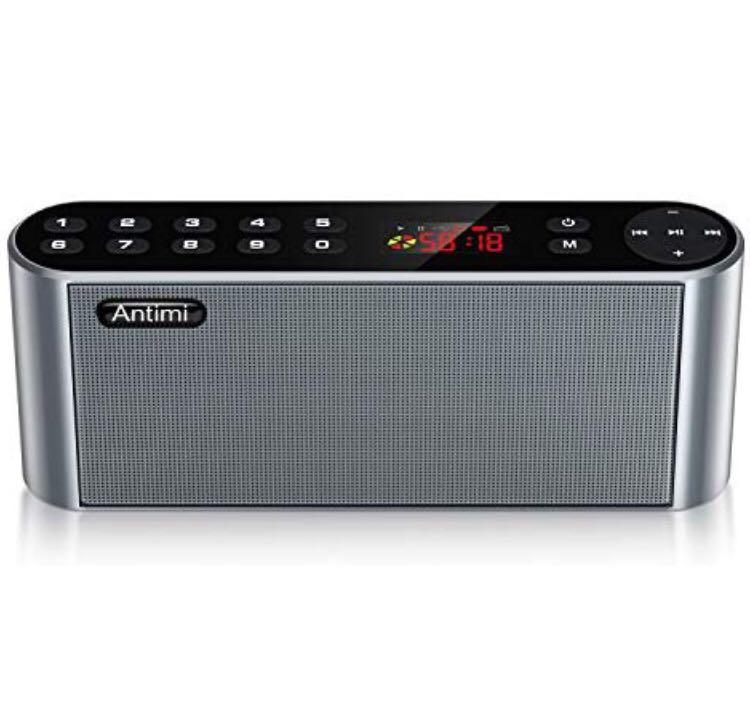 Antimi Bluetooth Speaker,FM Radio Player,MP3 Player Stereo Portable