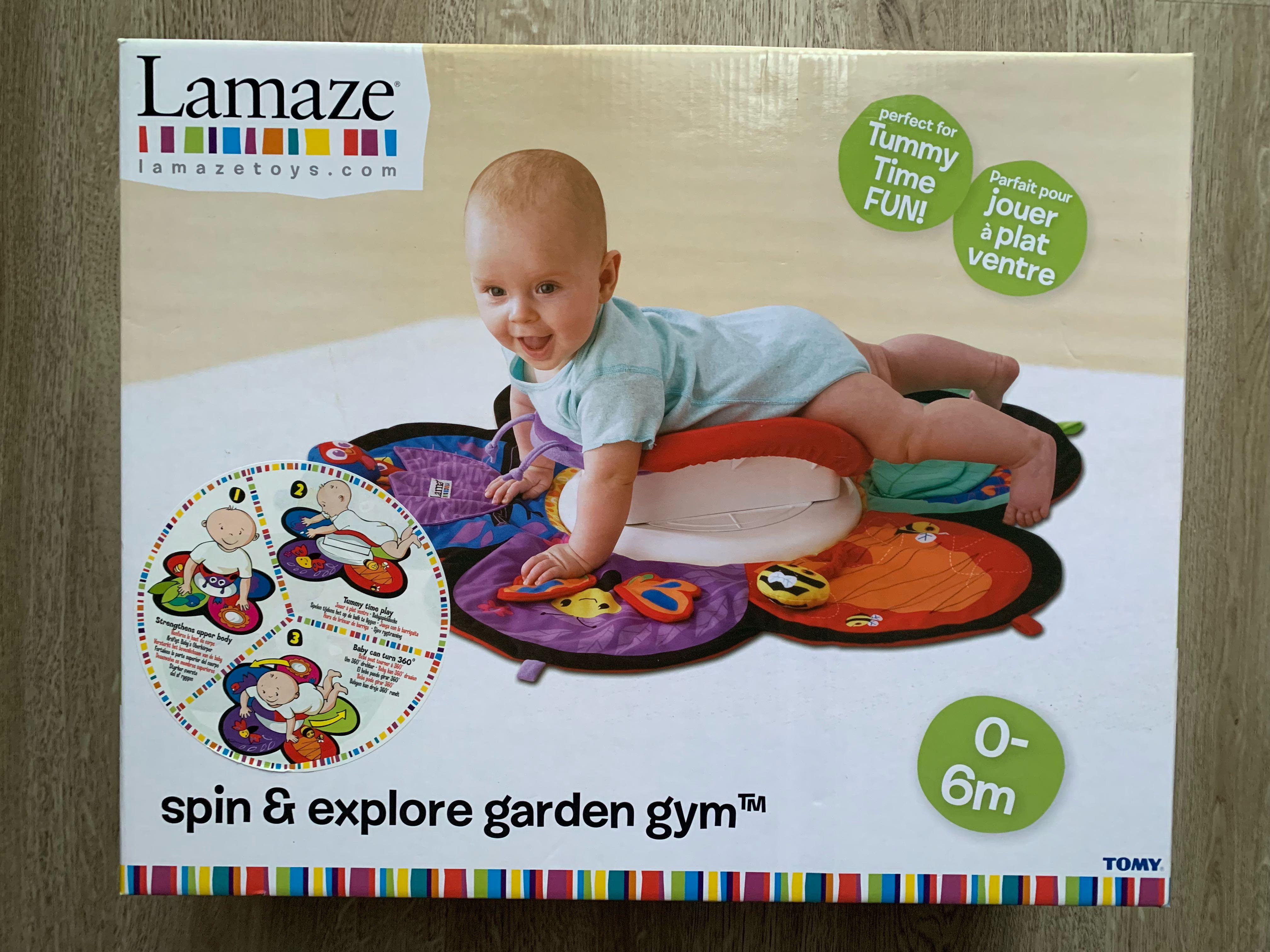 tomy lamaze spin and explore garden gym