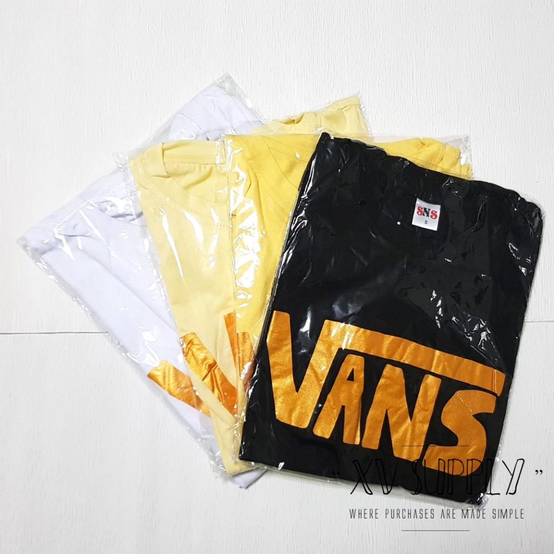 vans t shirt womens gold