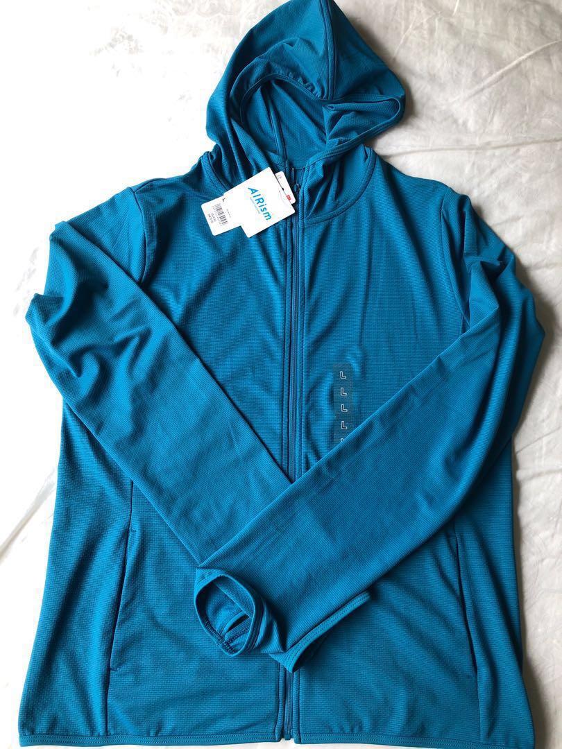 Airism uv cut long sleeve mesh hoodie shop