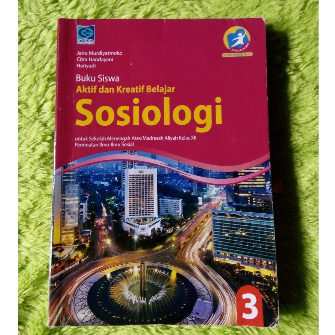 Download Buku Sosiologi Kelas 12 Kurikulum 2013 Revisi 2018 Info Terkait Buku