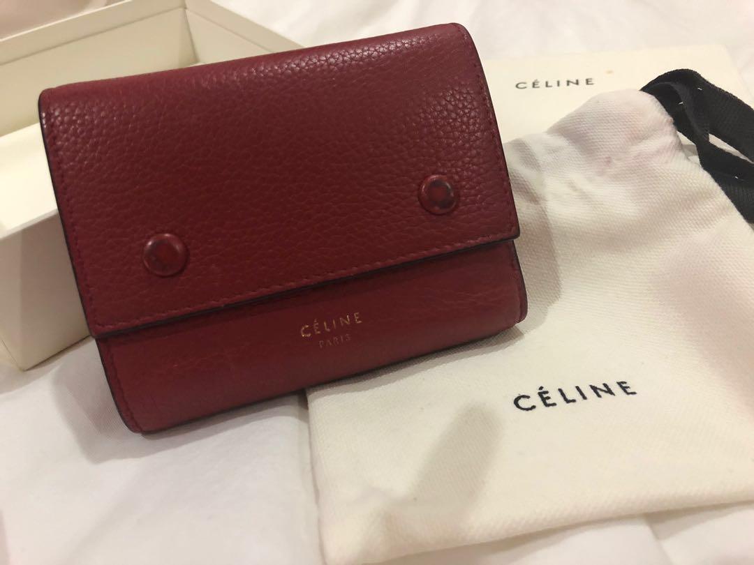 celine wallet pink