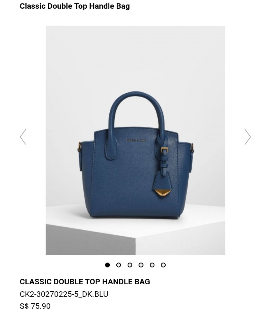 classic top handle bag charles and keith
